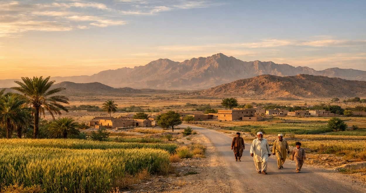 Tank District village scene